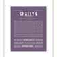 Shaelyn | Name Art Print