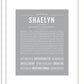 Shaelyn | Name Art Print