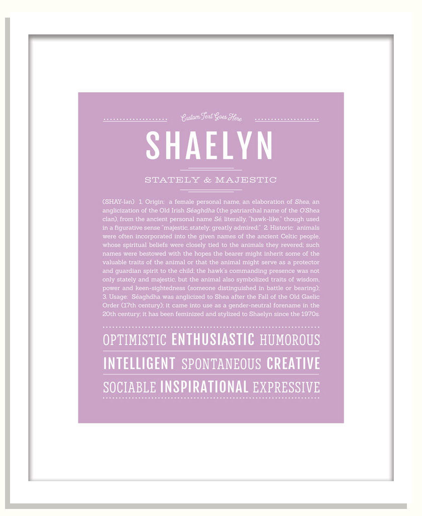 Shaelyn | Name Art Print