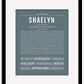 Shaelyn | Name Art Print