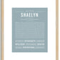 Shaelyn | Name Art Print