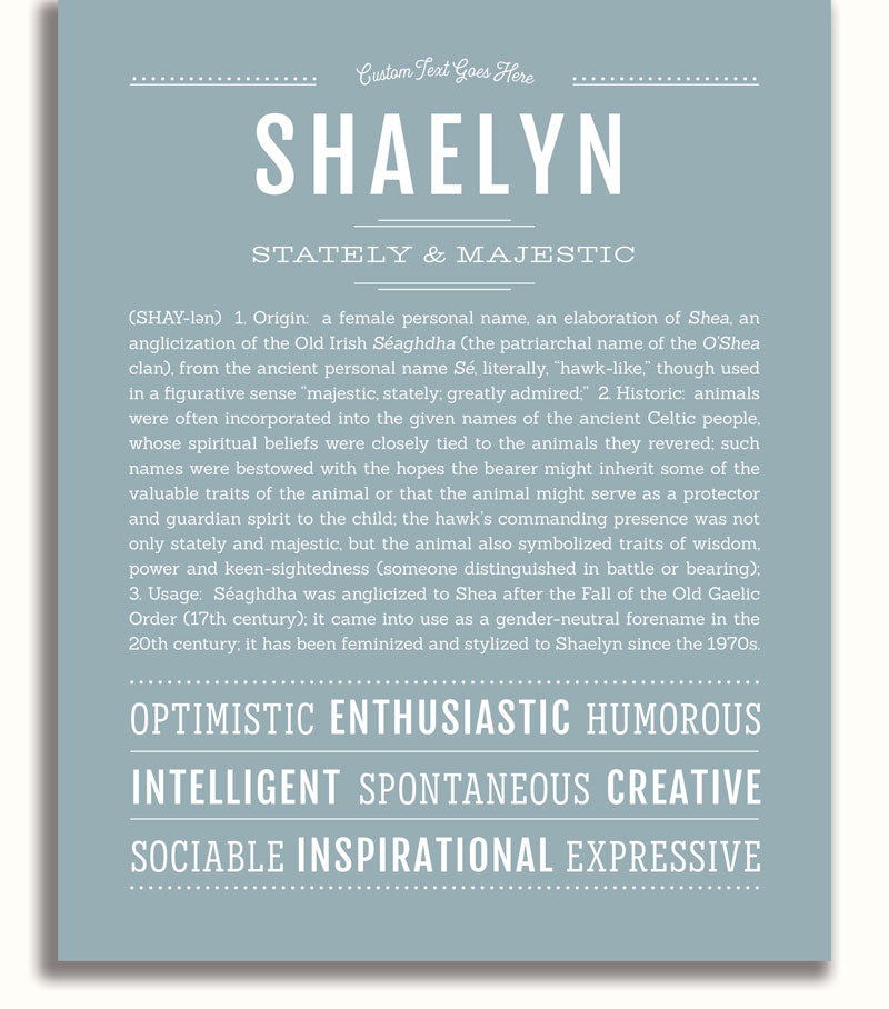Frame Options | Powder Blue | White Frame, Matted