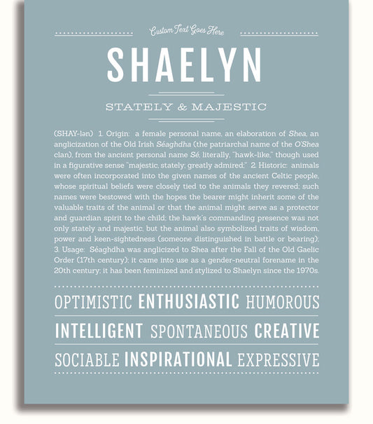Frame Options | Powder Blue | White Frame, Matted