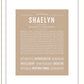 Shaelyn | Name Art Print