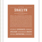 Shaelyn | Name Art Print