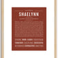 Shaelynn | Name Art Print