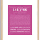 Shaelynn | Name Art Print