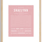 Shaelynn | Name Art Print