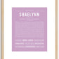 Shaelynn | Name Art Print