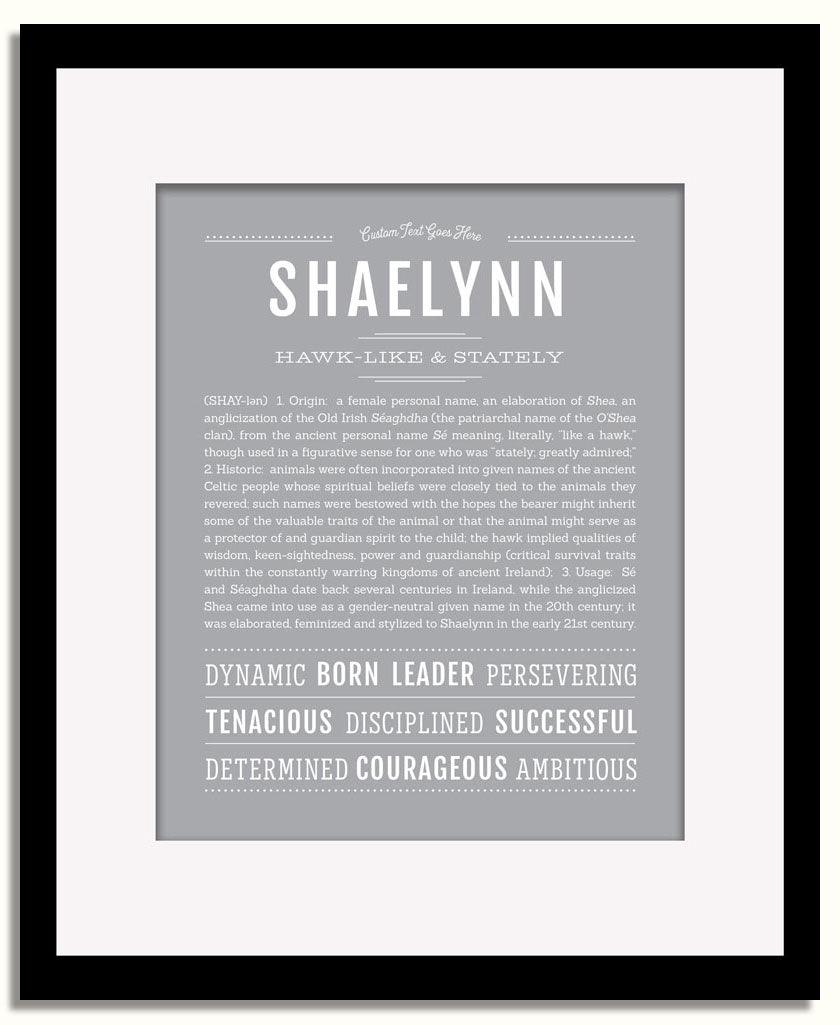 Frame Options | Sage | Black Frame, Matted