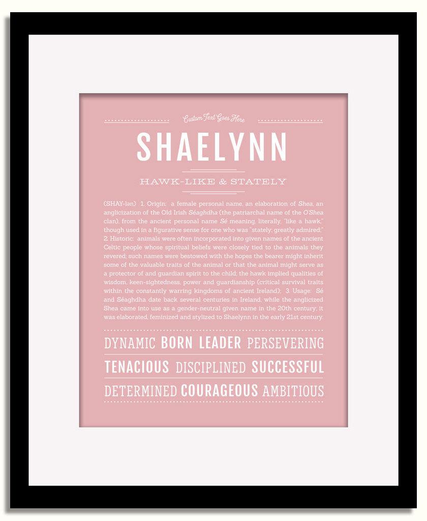 Frame Options | Dusty Rose | Black Frame, Matted