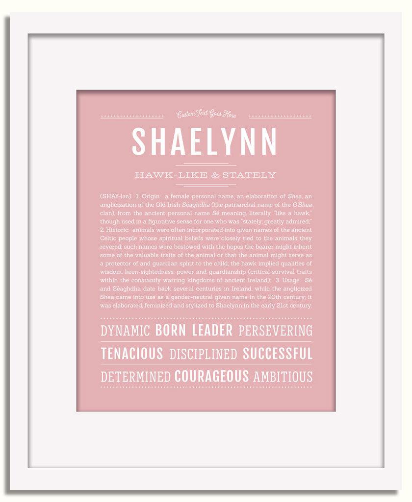 Frame Options | Dusty Rose | White Frame, Matted