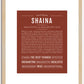 Shaina | Name Art Print