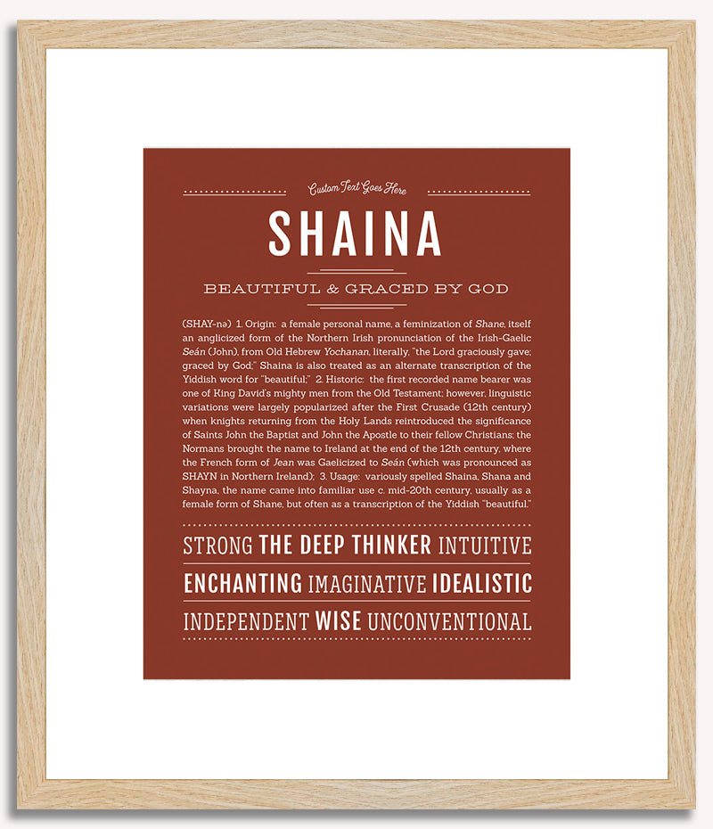 Shaina | Name Art Print