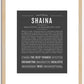 Shaina | Name Art Print