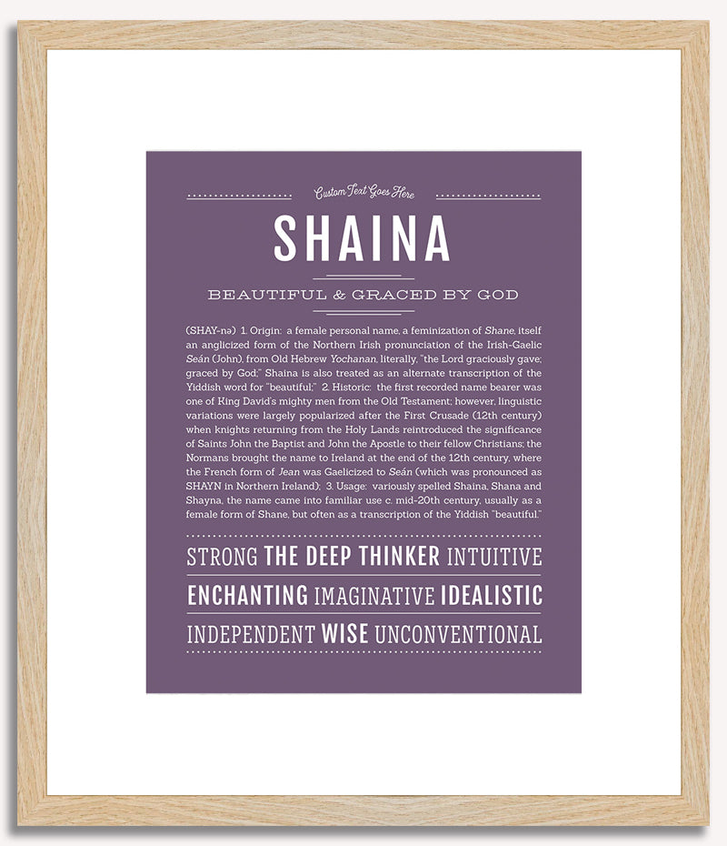 Shaina | Name Art Print