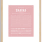 Shaina | Name Art Print