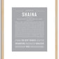 Shaina | Name Art Print