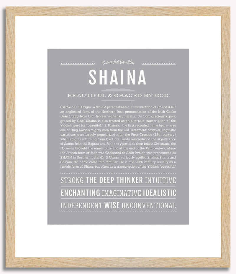 Shaina | Name Art Print