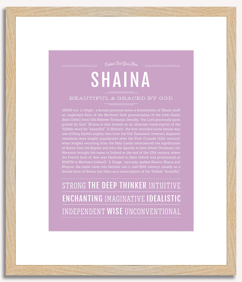 Shaina | Name Art Print