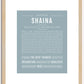 Shaina | Name Art Print