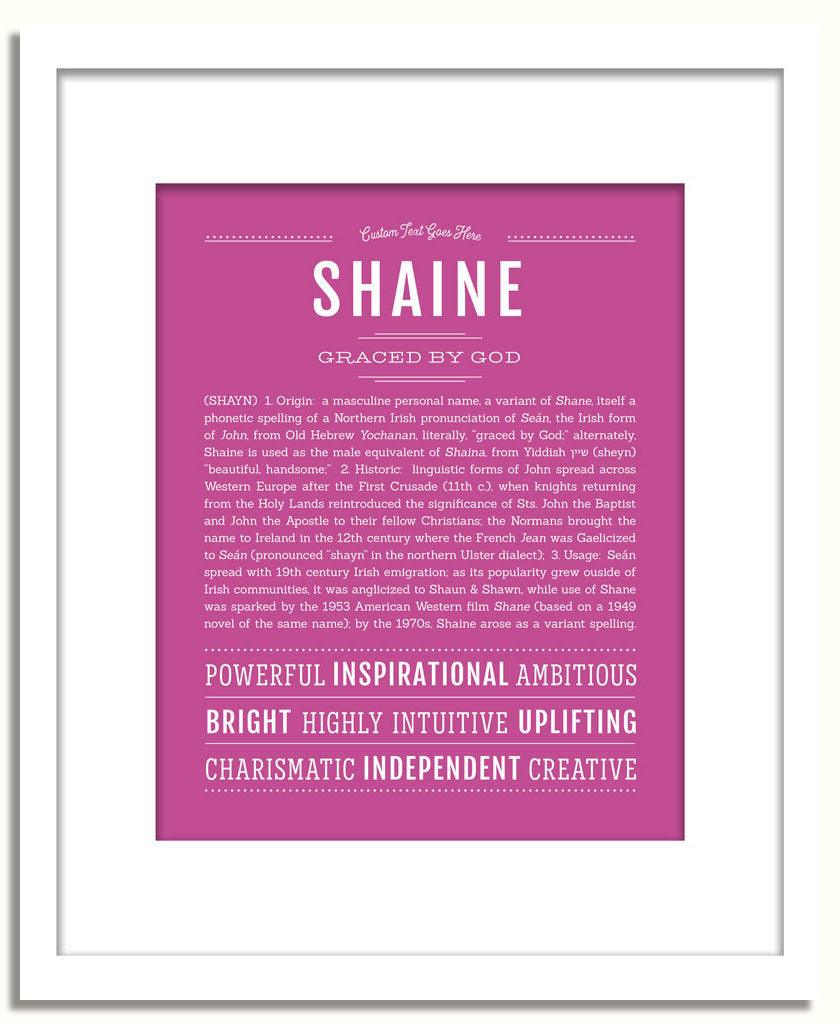 Frame Options | Dark Pink | White Frame, Matted