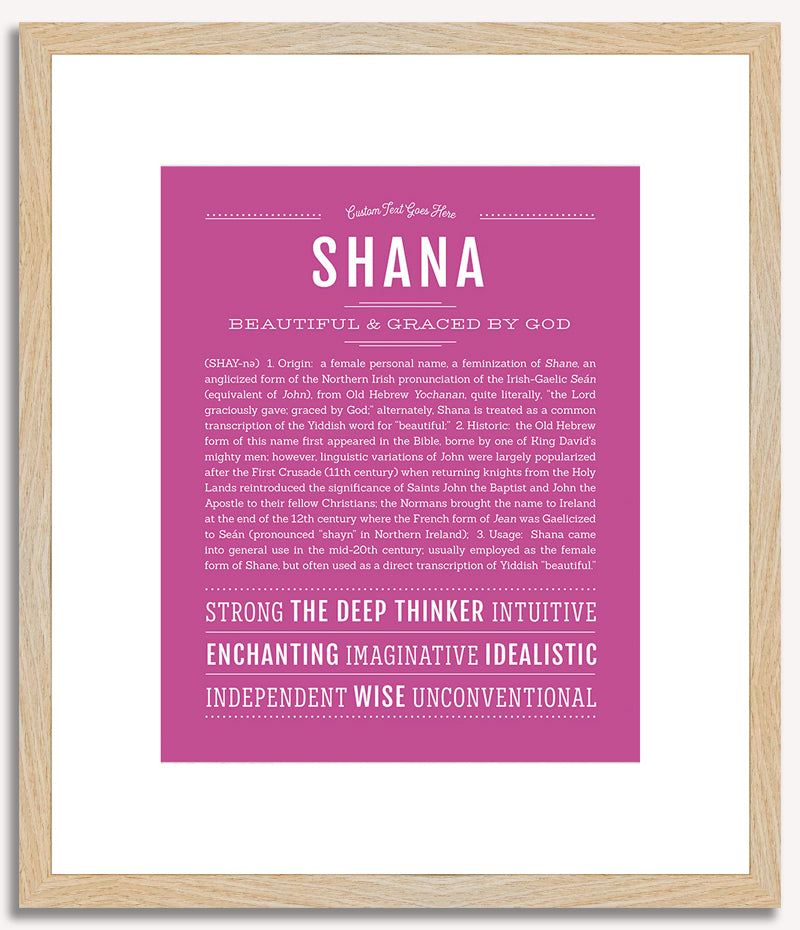 Shana | Name Art Print