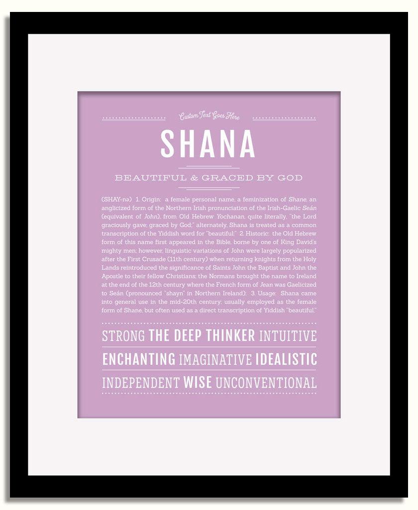 Frame Options | Lilac | Black Frame, Matted