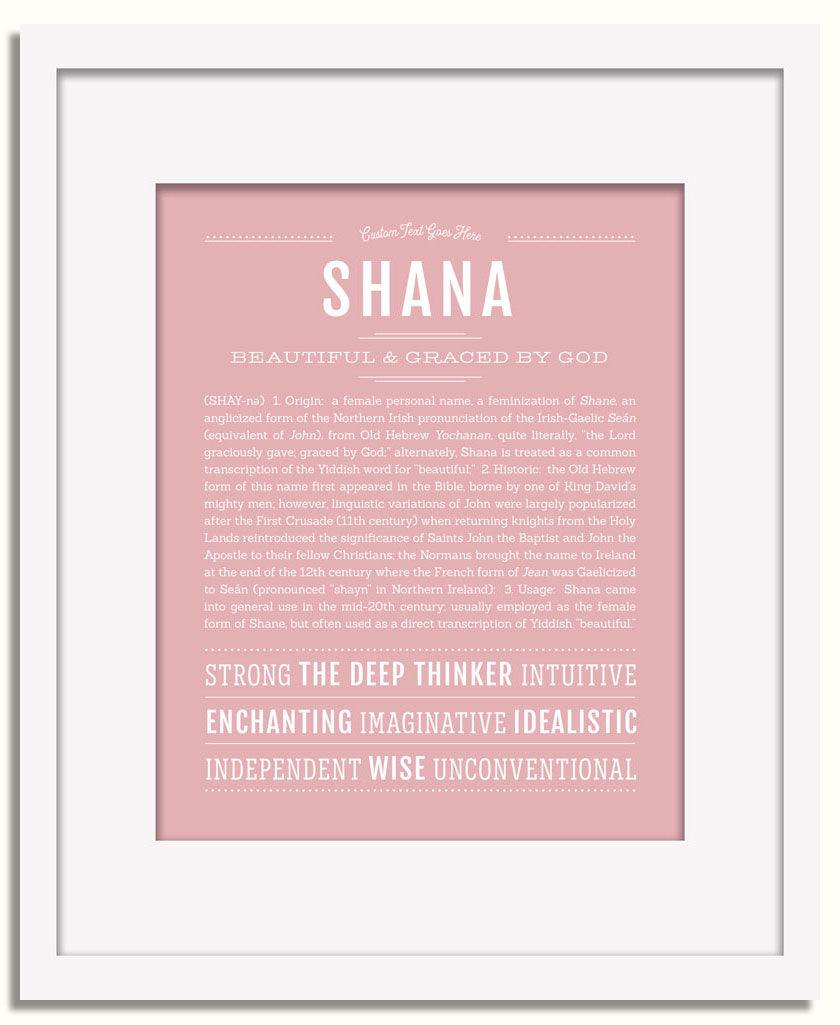 Frame Options | Dusty Rose | White Frame, Matted