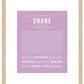 Frame Options | Lilac | Maple Frame, Matted