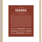 Shanna | Name Art Print