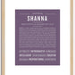 Shanna | Name Art Print