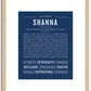 Shanna | Name Art Print