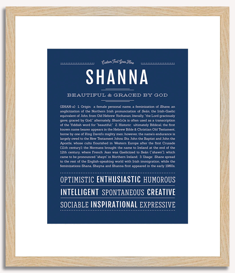 Shanna | Name Art Print