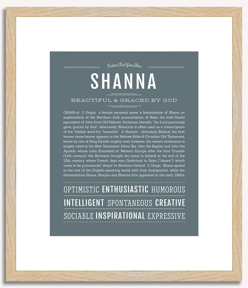 Shanna | Name Art Print