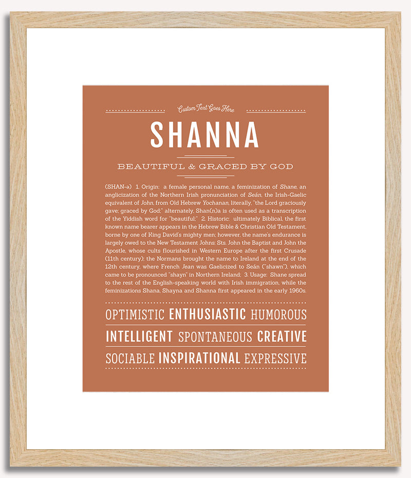 Shanna | Name Art Print