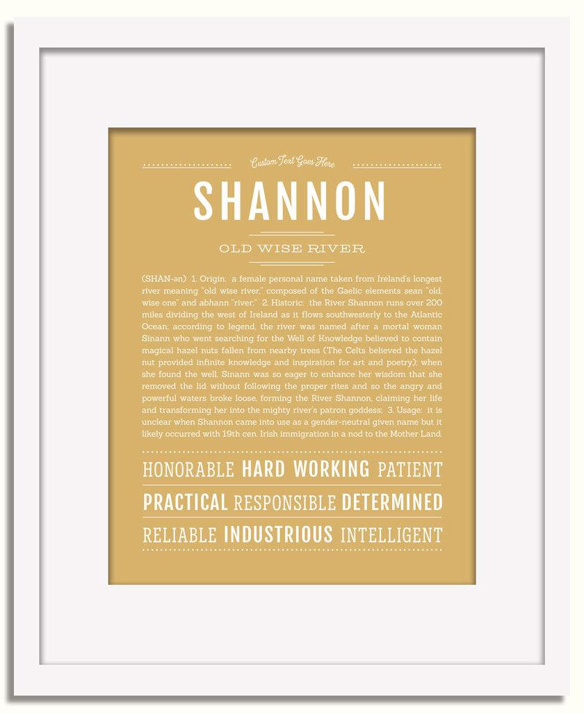 Frame Options | Matte Gold | White Frame, Matted