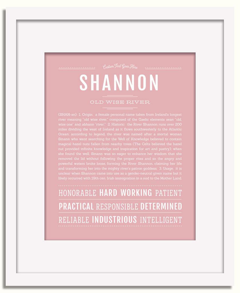 Frame Options | Dusty Rose | White Frame, Matted