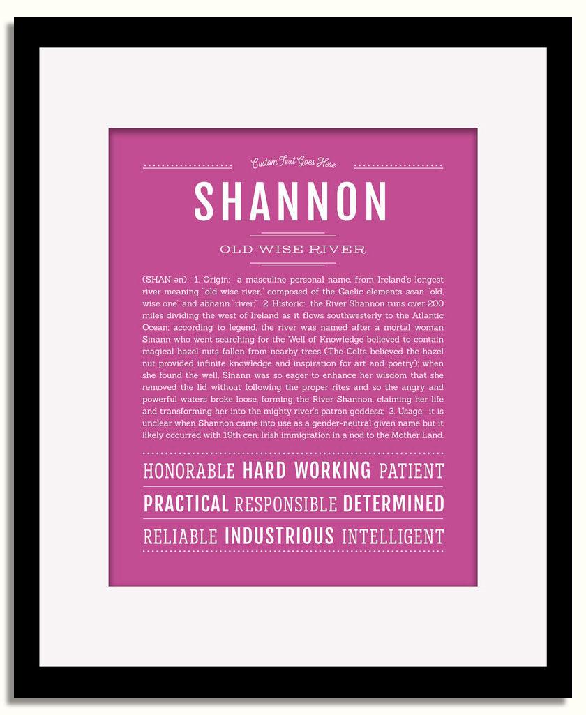 Frame Options | Dark Pink | Black Frame, Matted