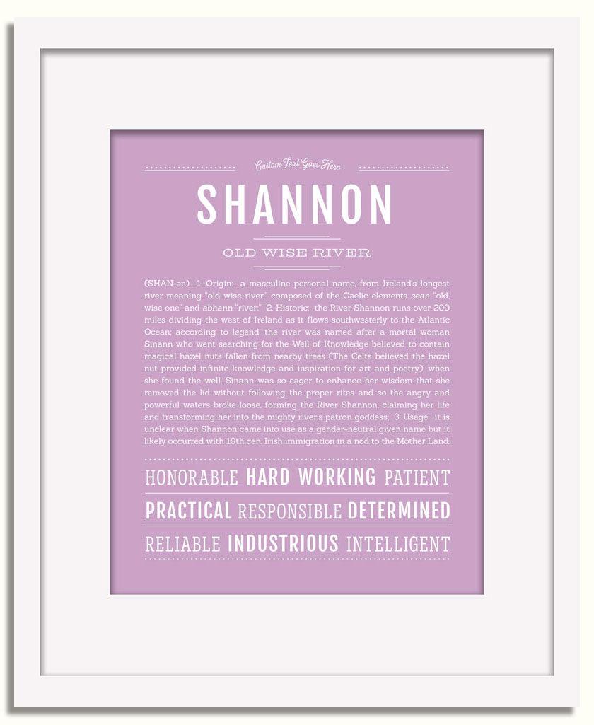 Frame Options | Lilac | White Frame, Matted