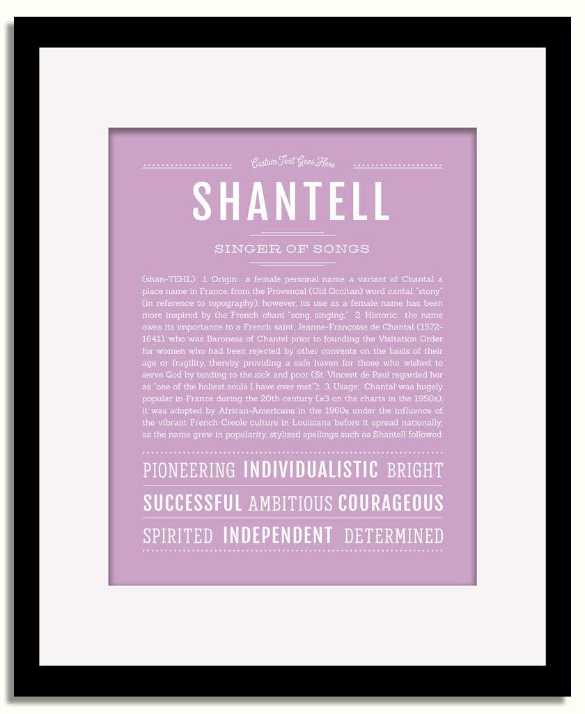 Frame Options | Lilac | Black Frame, Matted