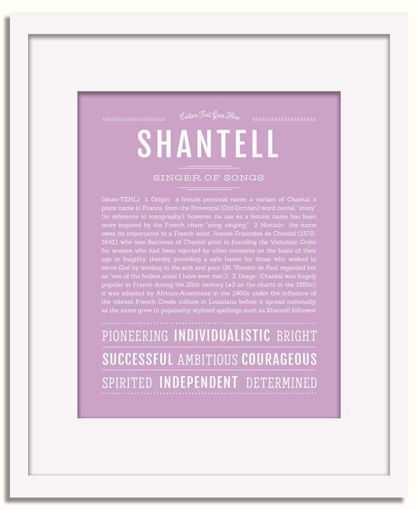 Frame Options | Lilac | White Frame, Matted