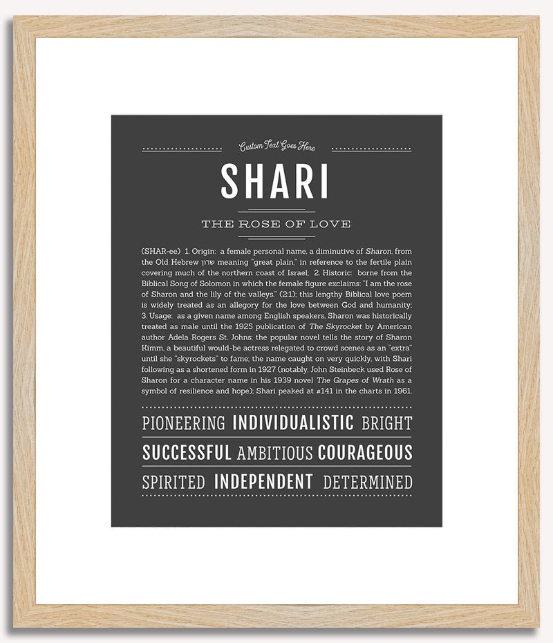 Shari | Name Art Print