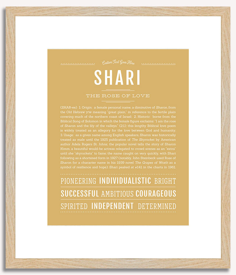 Shari | Name Art Print