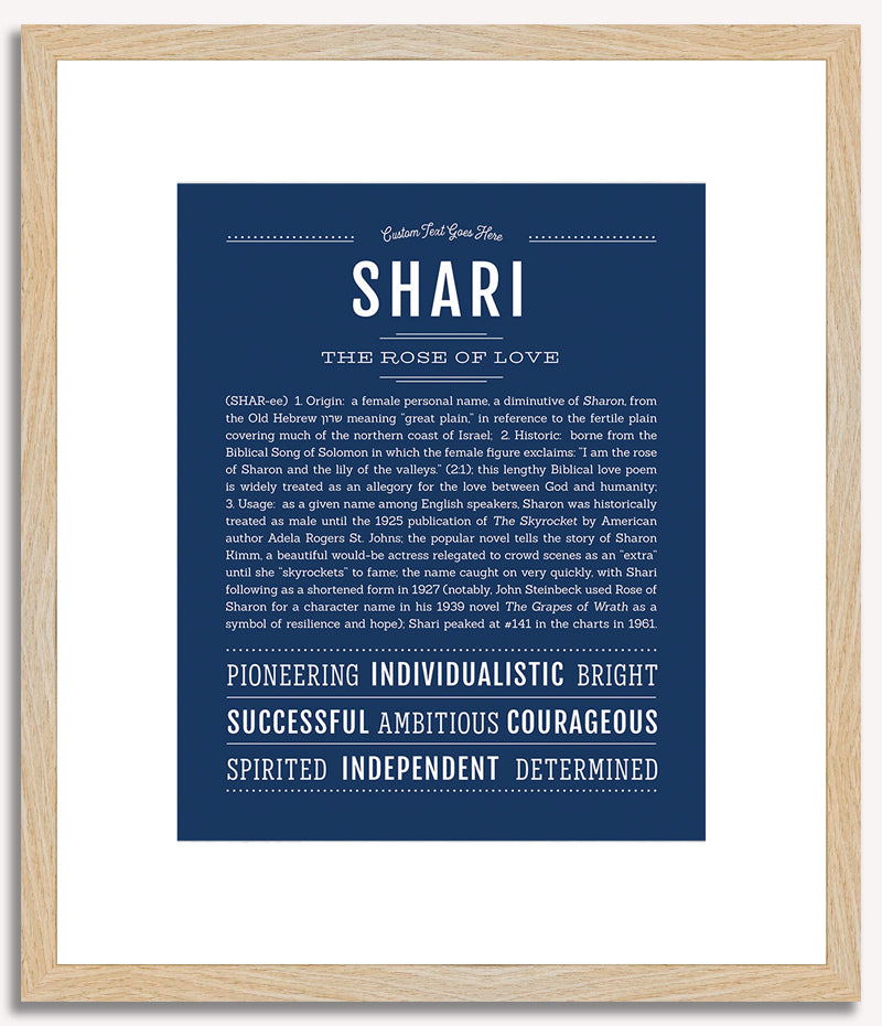 Shari | Name Art Print