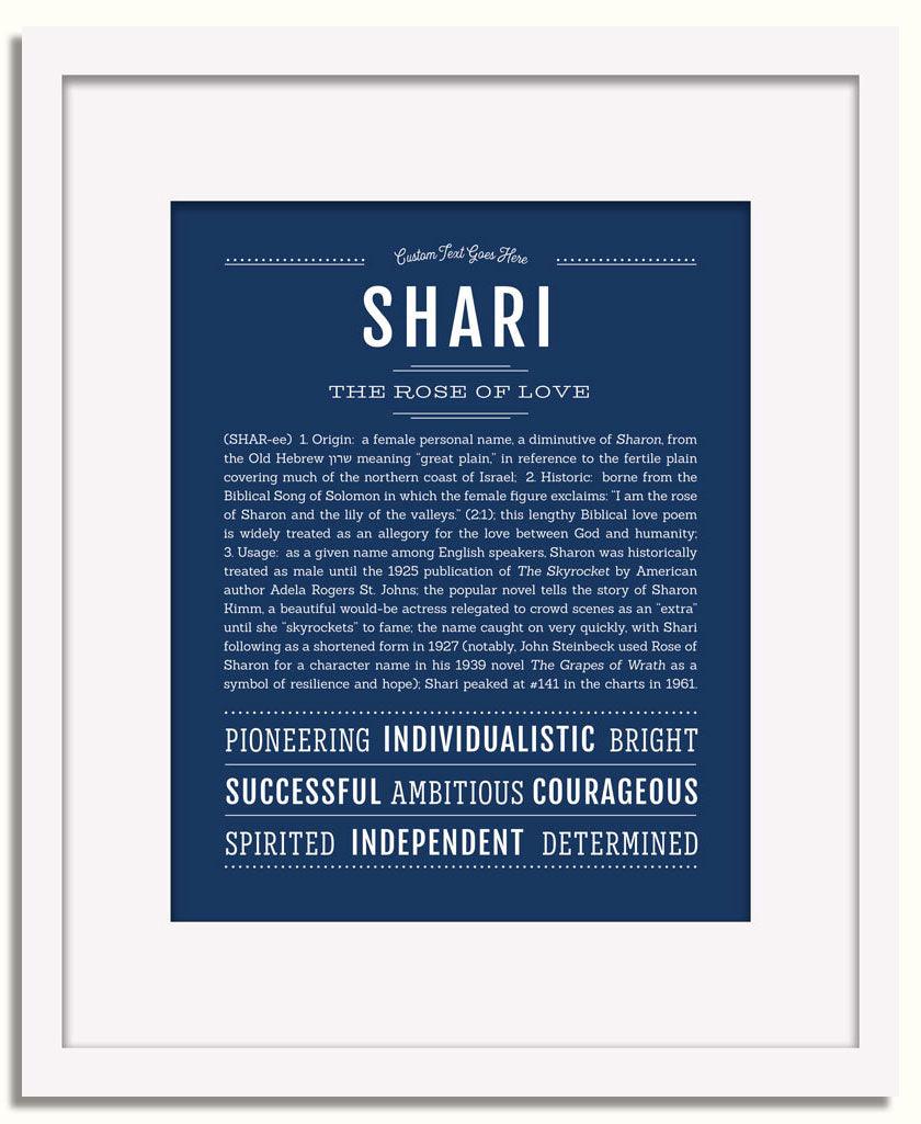 Shari | Name Art Print – Name Stories