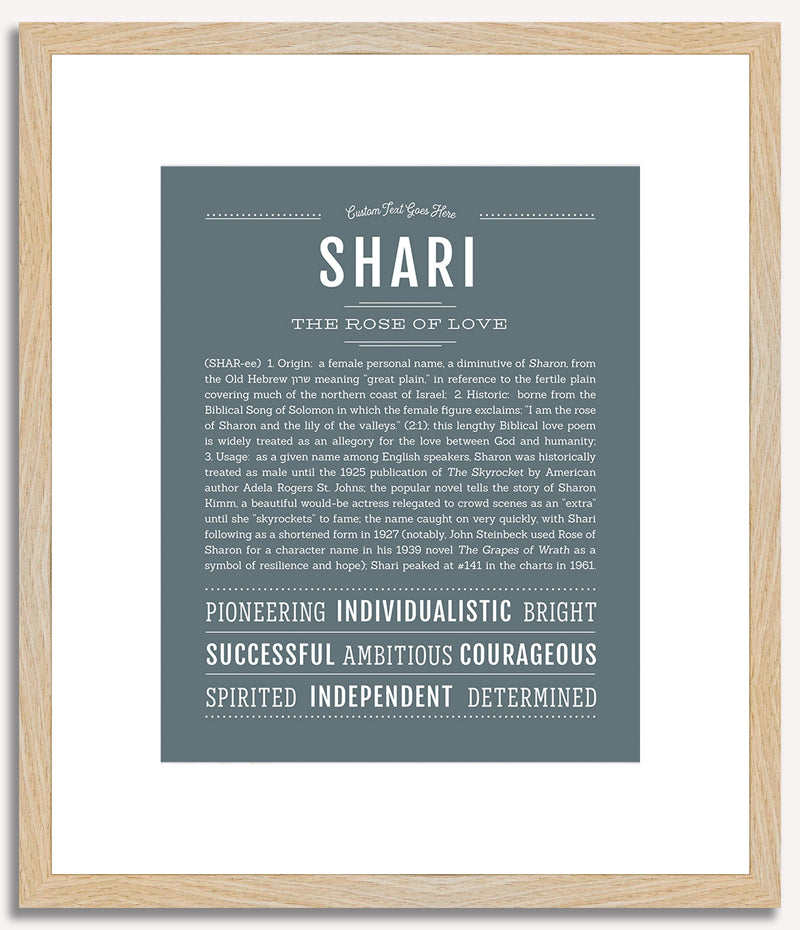 Shari | Name Art Print