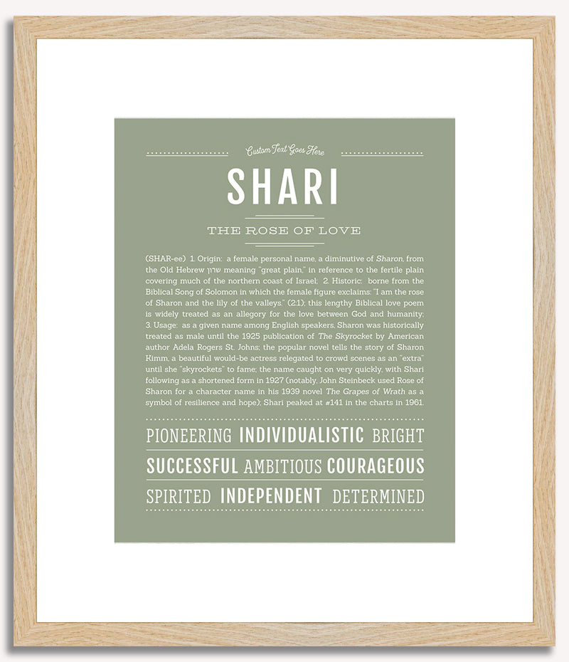 Shari | Name Art Print