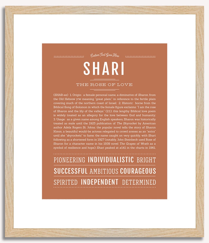 Shari | Name Art Print