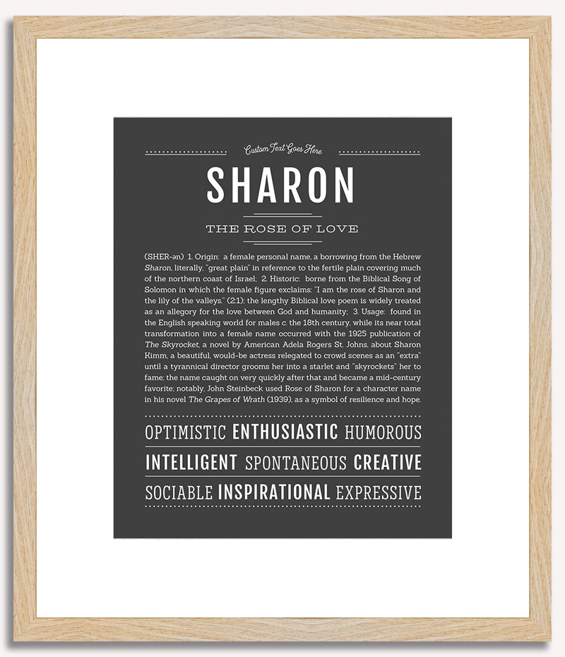 Sharon | Name Art Print